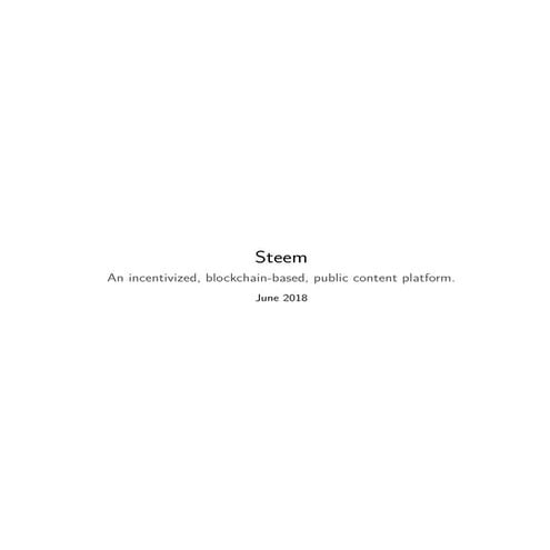 Steem whitepaper