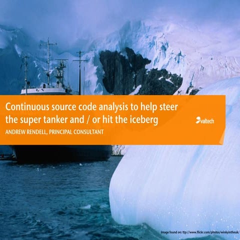 Steer and/or sink the supertanker by Andrew Rendell