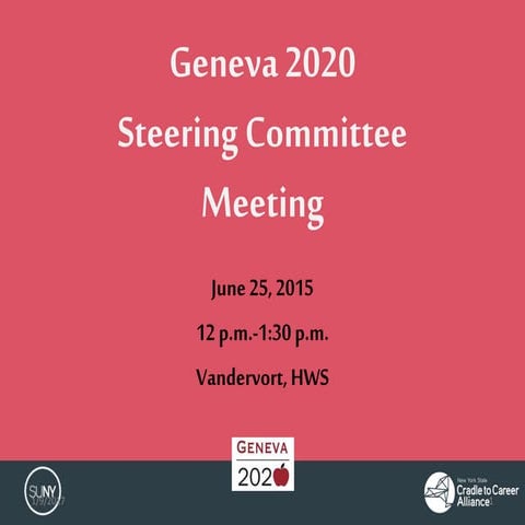Steering committee meeting june 25