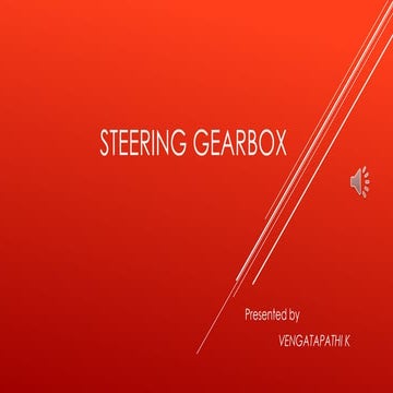Steering gearbox