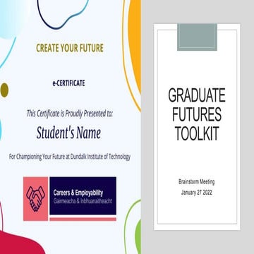 Graduate Employability Toolkit - Brainstorm Session