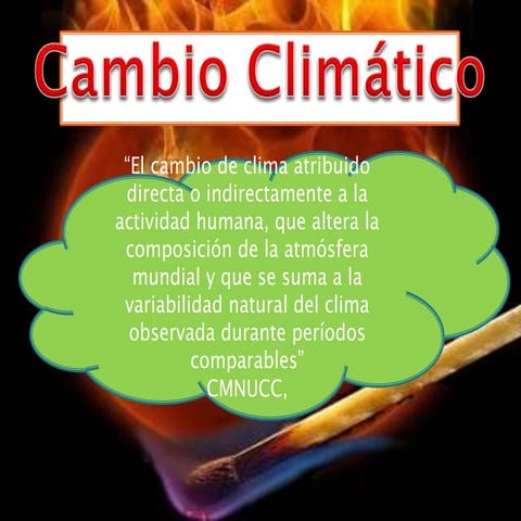 Caaambio y calentamiento global