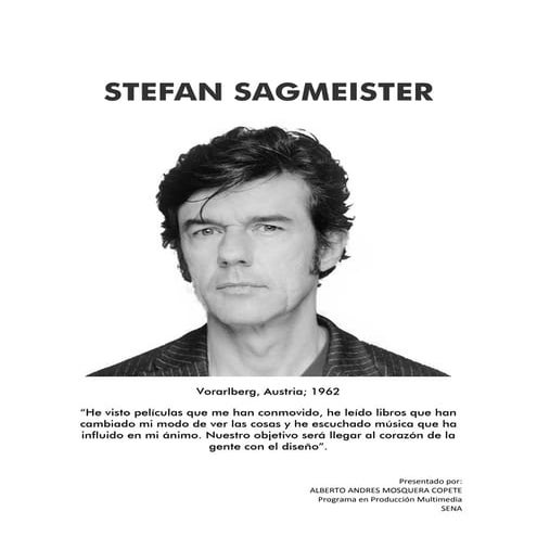 Stefan sagmeister  biografia y obras