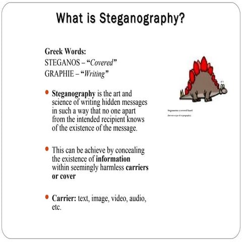 Steganography ppt