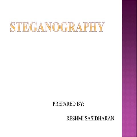 Steganography