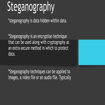 Steganography