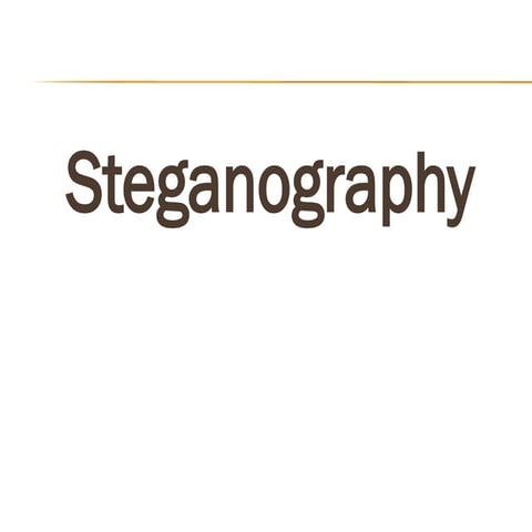 INTRODUCTION OF steganography IN SECURITY