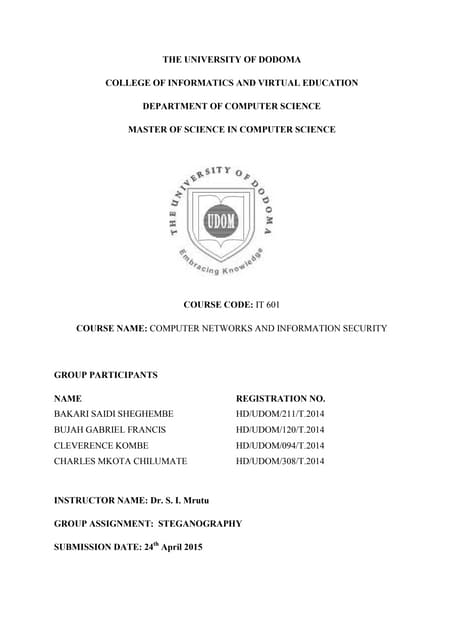 Steganography document