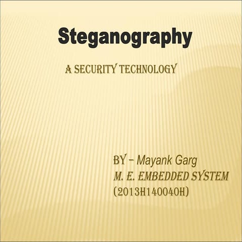 Stegnography