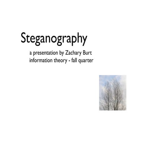 Steganography Presentation