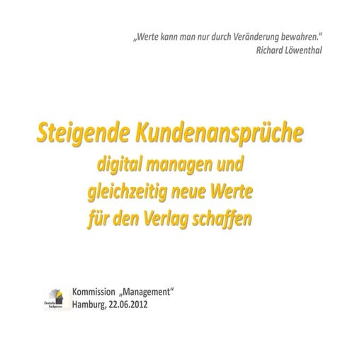 Steigende kundeansprüche managen   