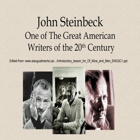 Steinbeck bio