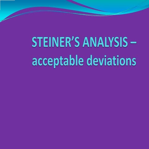 Steiner's Annalysis - Acceptable Deviation