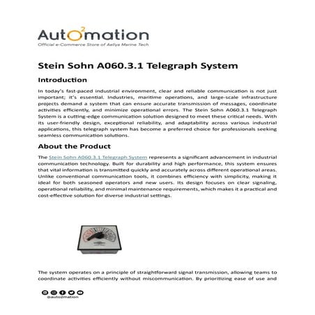 Stein Sohn A060.3.1 Telegraph System.pdf