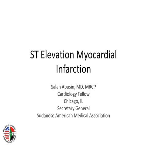 St elevation myocardial infarction | PDF