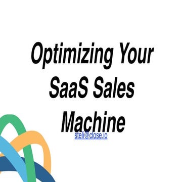 Steli Efti - Designing Your SaaS Sales Machine