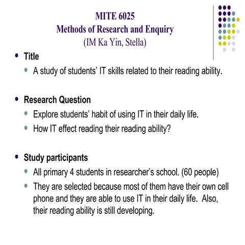 Stella Individual Research Plan