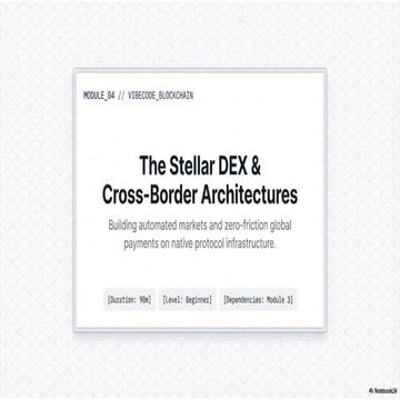 Stellar - The Vibe-Coding Crash Course - Module 4 - The Stellar DEX ...