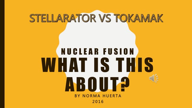 Stellarator vs Tokamak