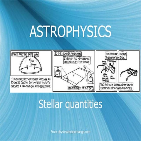 Stellar quantities 2018