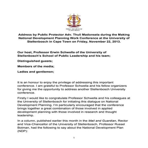 Stellenbosch 221113 madonsela