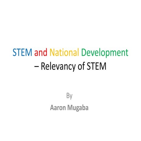 STEM and National Development
