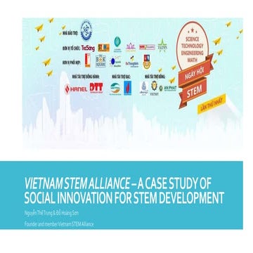 VIETNAM STEM ALLIANCE – A CASE STUDY OF SOCIAL INNOVATION FOR STEM DEVELOPMEN...