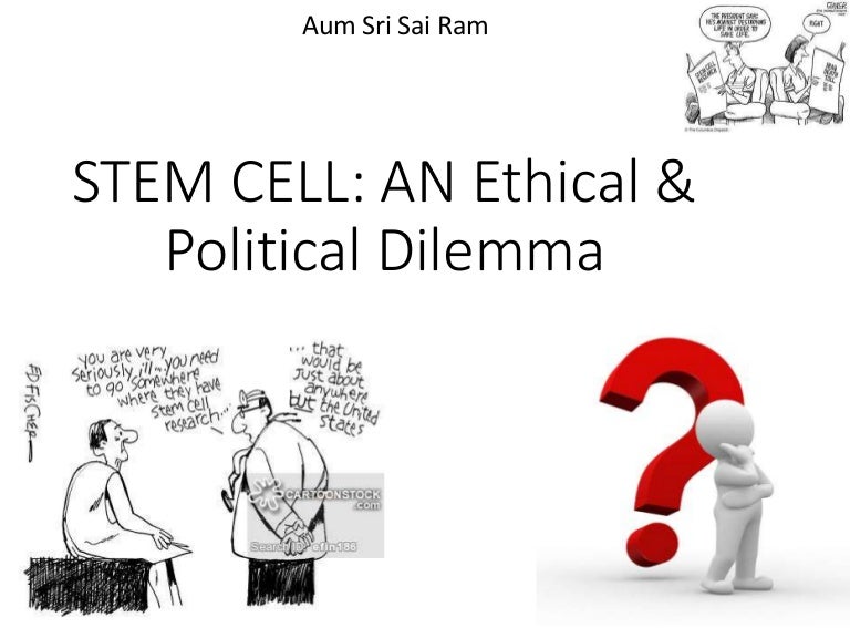 Stem cell ethics and politics
