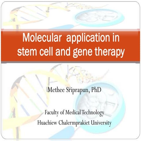 Stem cell and gene therapy | PDF