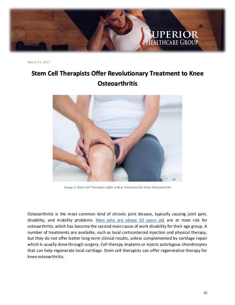 stem cell therapy for knees
