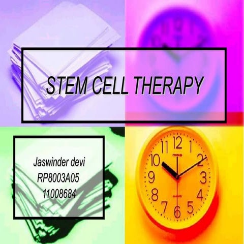 Stem cell therapy