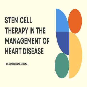 Stem Cell Therapy For Heart Disease | Dr. David Greene Arizona | PPTX