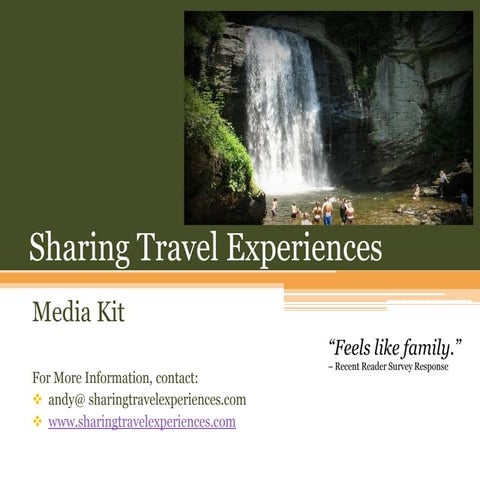 Sharing Travel Experiences - Media Kit