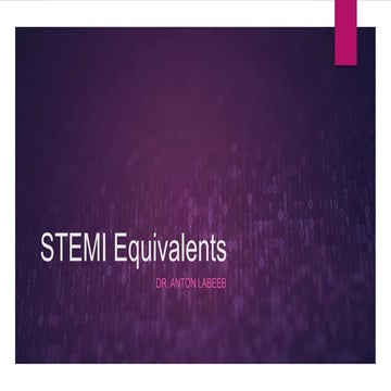STEMI equivalents | PPTX