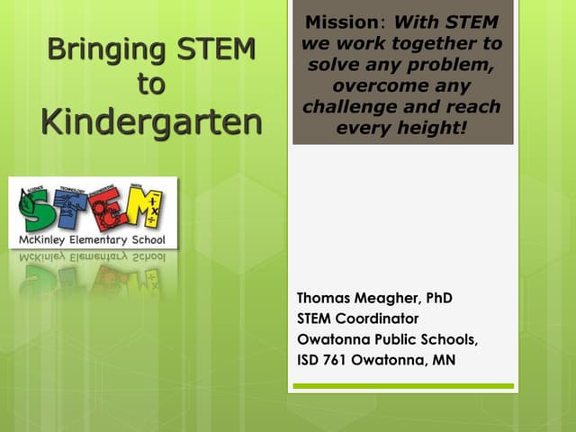 Stem in early ed 2014