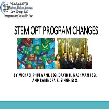 STEM OPT PROGRAM CHANGES