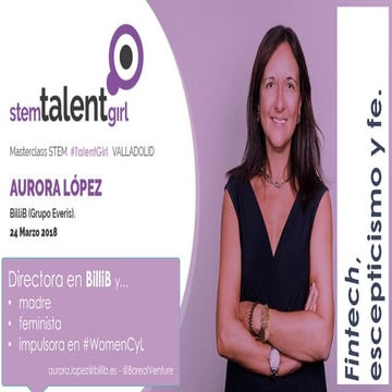 MasterClass del proyecto STEM #TalentGirl como mentora