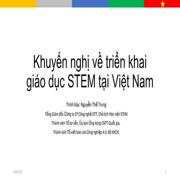 STEM với Chương trình giáo dục tổng thể