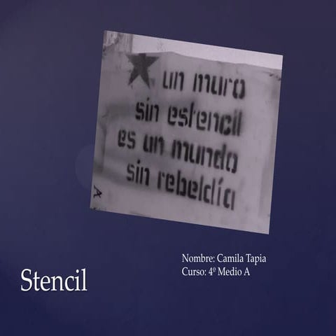 TÉCNICA DE STENCIL- Informe | PDF