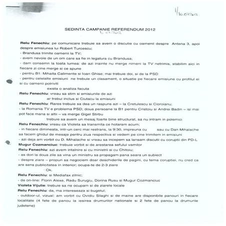 Stenograma Sedinta PNL Campanie Referendum 2012