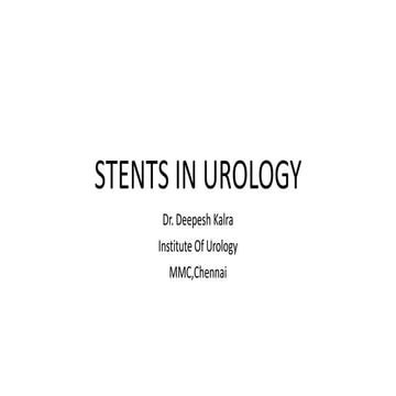 Stents in urology