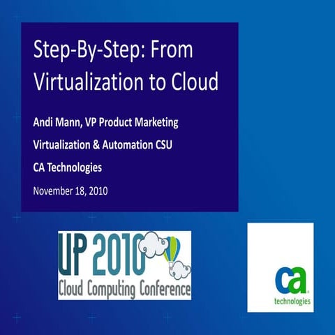 Step-by-Step: From Virtualization to Cloud