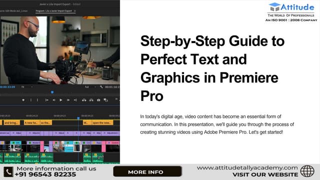 Step-by-Step Guide to Perfect Text and Graphics in Premiere Pro