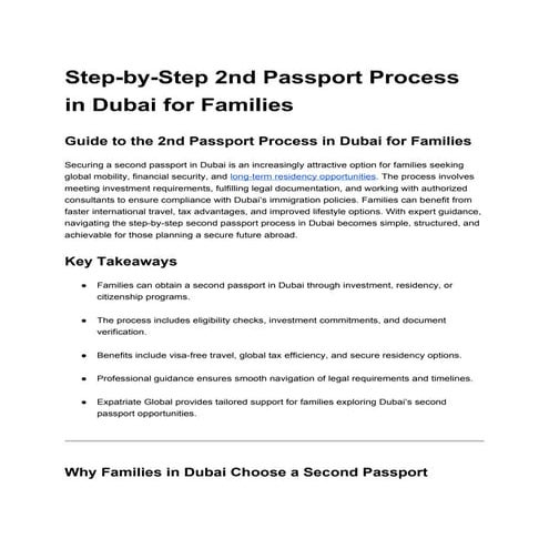 Step-by-Step 2nd Passport Process in Dubai for Families.docx