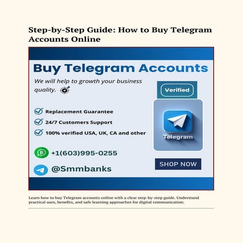 Comprehensive Guide to Buying Telegram Accounts Online Safely and ...