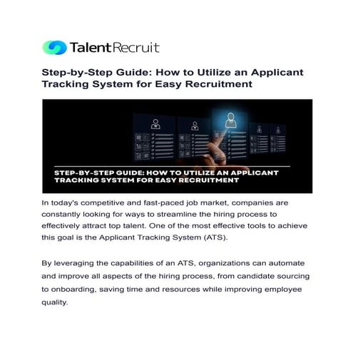 Step-by-Step Guide_ How to Utilize an Applicant Tracking System for Easy Recr...