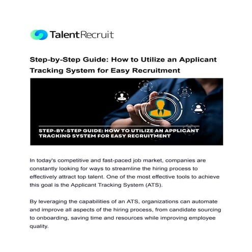 Step-by-Step Guide_ How to Utilize an Applicant Tracking System for Easy Recr...