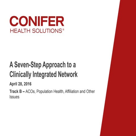 A Seven-Step Approach to a Clinically Integrated Network