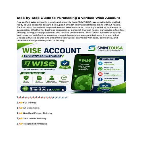 Step-by-Step Guide to Purchasing a Verified Wise Account..pdf