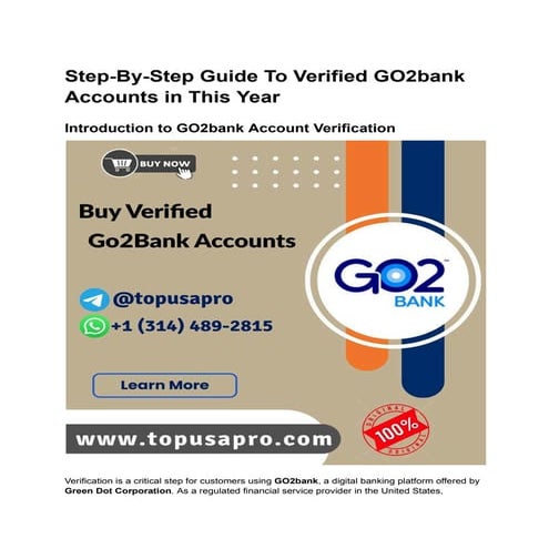 Step-By-Step Guide To Verified GO2bank Accounts in This Year.pdf